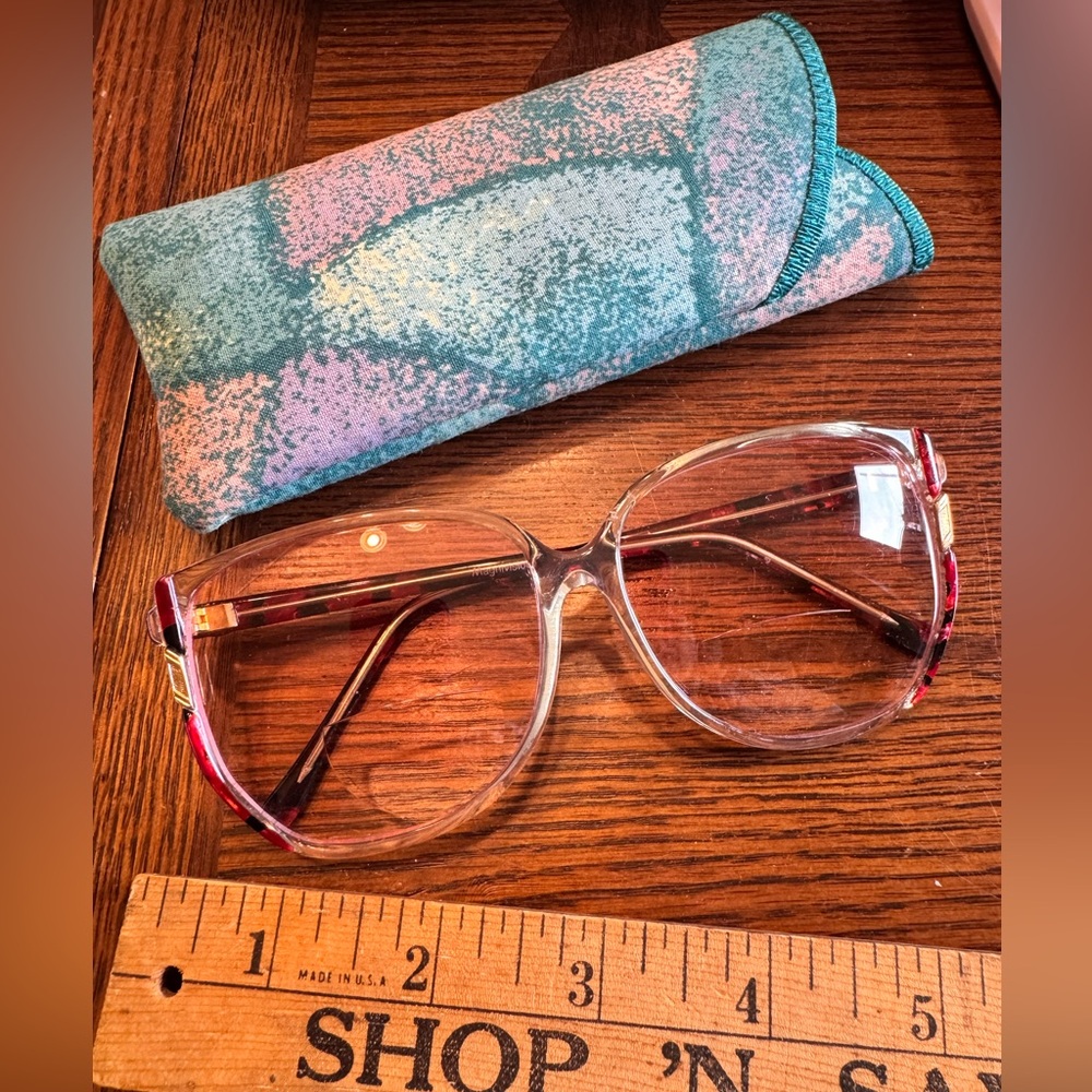Magnivision reading Glasses gold /Pink Bifocals Frames  +3.25 Readers
